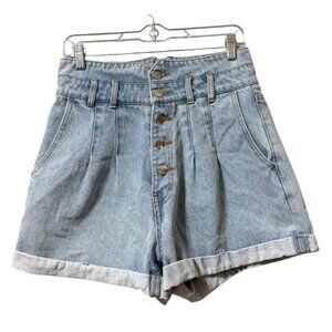 ASTR Denim Jean Shorts‎ Size Medium Buttons Preppy Modern Beach Buttons